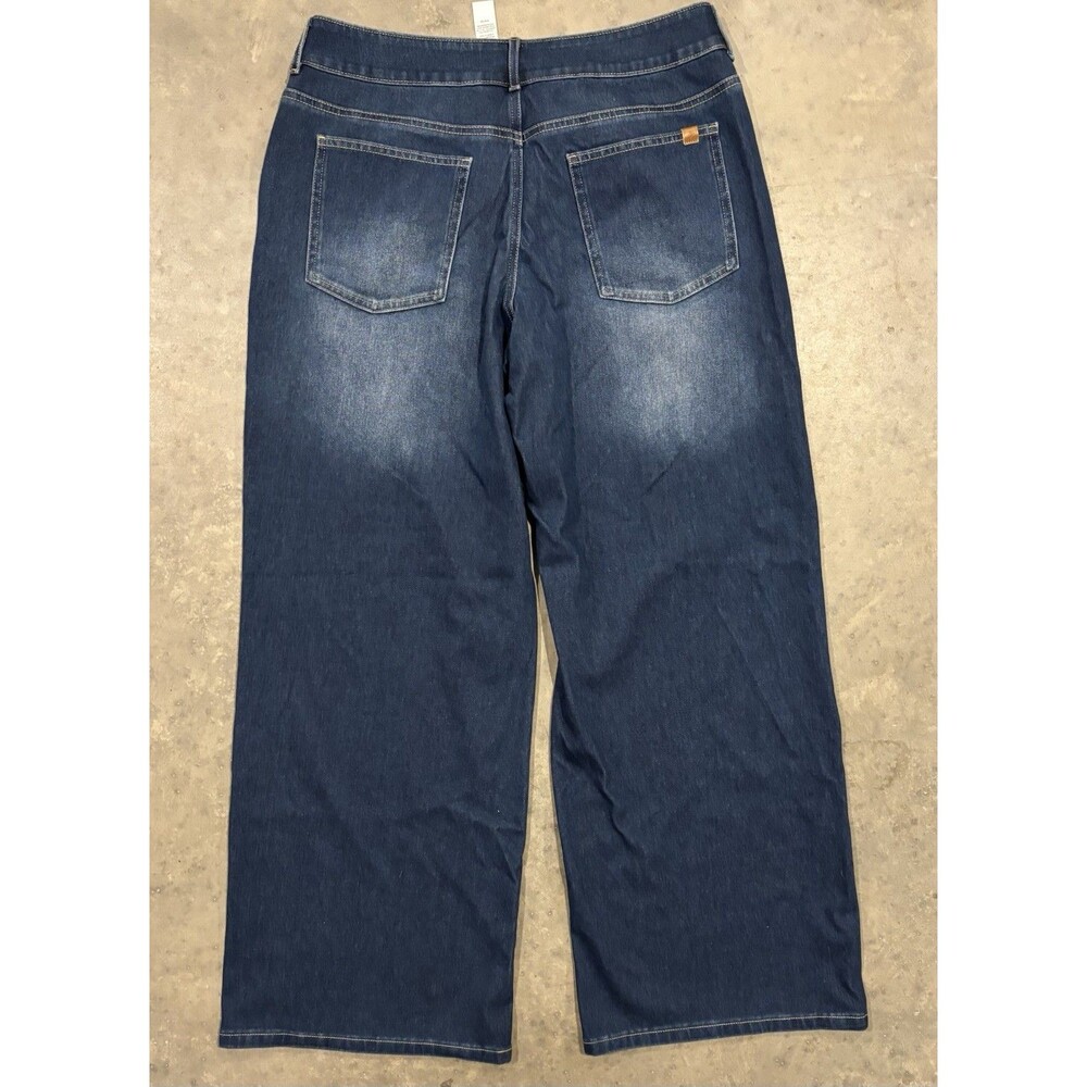 Halara Flex High Waisted Baggy Wide Leg Casual Denim Jeans Women’s Medium M - Picture 2 of 7